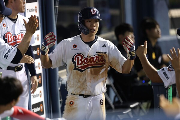 두산은 휴식일인 28일 오명진을 1군 엔트리에서 말소했다(사진=두산)