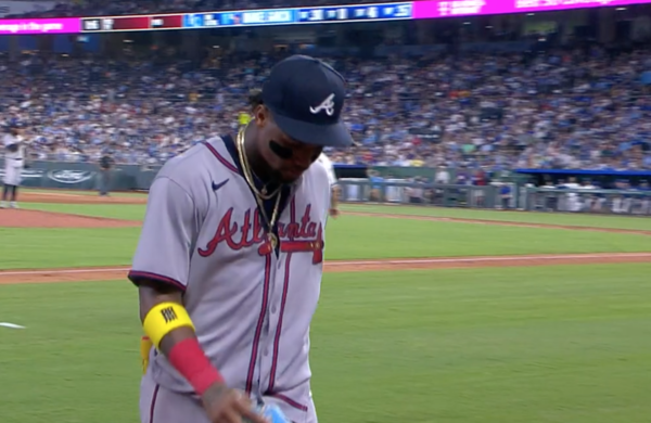 애틀랜타 구단은 30일(한국시간) 아쿠냐를 오른쪽 아킬레스건 염증으로 10일 부상자 명단에 올렸다(사진=MLB.com)