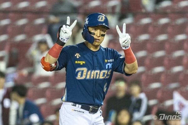 박민우가 차원이 다른 선수, 범접할 수 없는 존재라고 묘사한 손아섭(사진=NC)