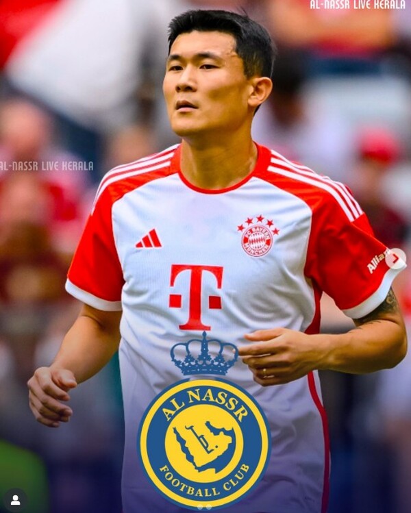 이적설이 돌고있는 김민재. (바이에르 뮌헨 SNS 캡쳐)