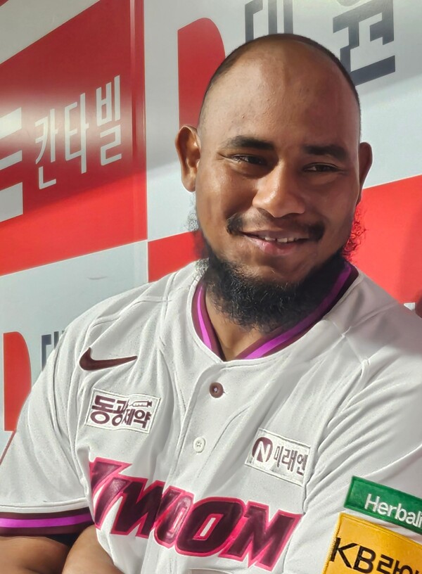 키움 히어로즈의 새 외인 투수 C.C 메르세데스. (사진=스포츠춘추 정진영 기자)