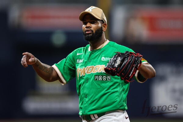 키움 히어로즈의 선발투수 라울 알칸타라. (사진=키움 히어로즈)