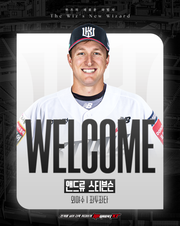 KT 위즈가 2일 멜 로하스 주니어를 대체할 타자로 앤드류 스티븐슨을 영입했다. (사진=KT 위즈)