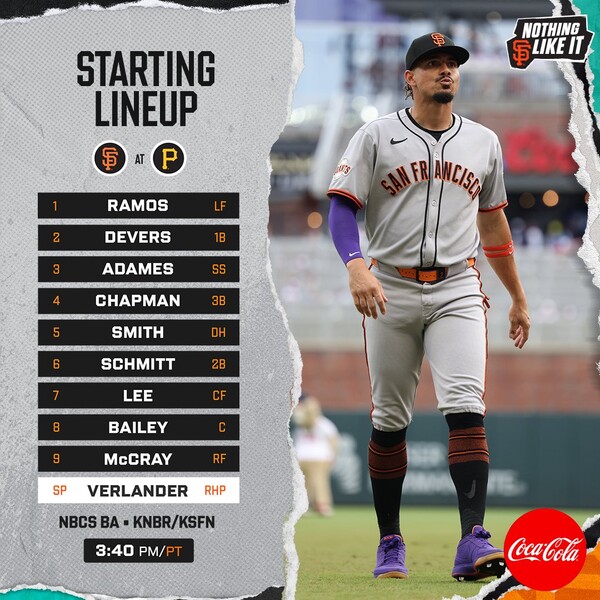 이정후가 피츠버그전 7번 타자로 타석에 나선다. (사진=샌프란시스코 자이언츠 SNS)