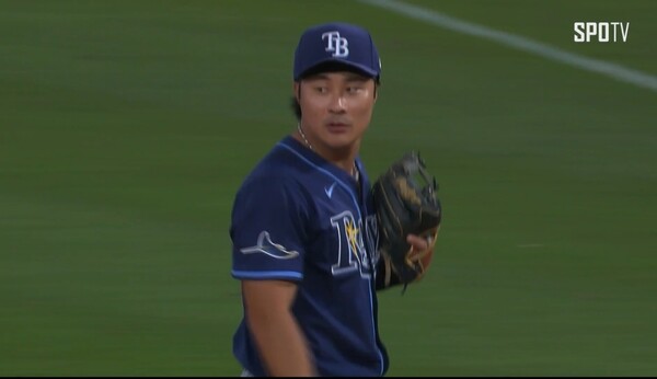 탬파베이 레이스 김하성. (사진=MLB 중계화면 캡쳐)