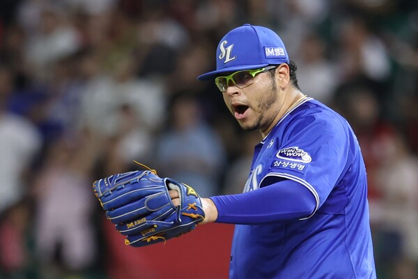 후라도는 7일 인천 SSG 랜더스필드에서 열린 SSG 랜더스전에서 8이닝 동안 단 5피안타 1볼넷 1실점만 허용하고 삼진 5개를 잡는 호투로 팀의 6대1 승리를 이끌었다(사진=삼성)