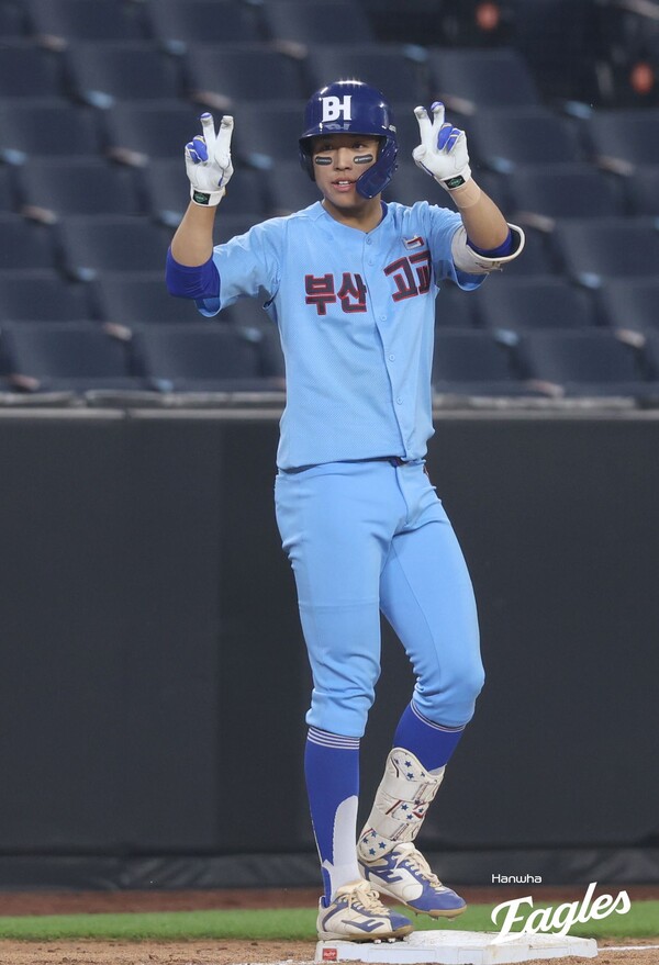 부산고 외야수 안지원(사진=한화)