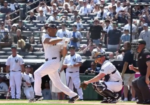 페티트 상대로 안타를 날린 리베라(사진=뉴욕 양키스 SNS)