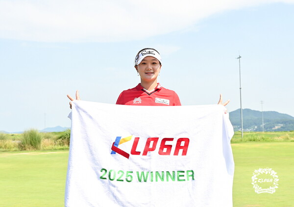 KLPGA 2025 유니아일랜드 골프앤스파 리조트·세기P&C 드림투어 with SBS골프 12차전에서 우승을 차지한 김새로미. 사진 | KLPGA