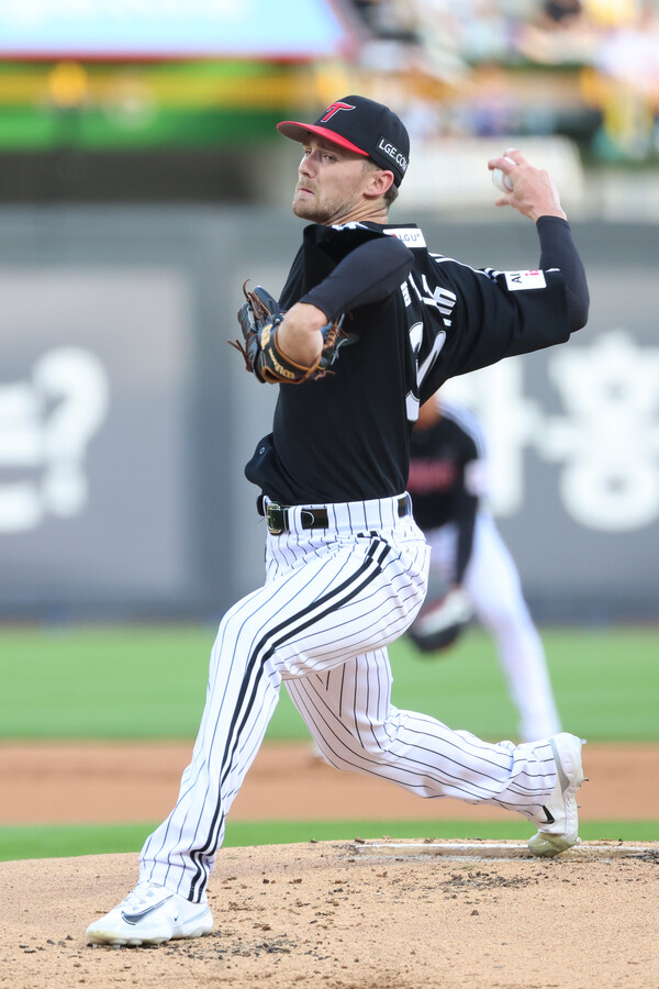  톨허스트의 12일 KT전 투구 모습. (사진=LG 트윈스)