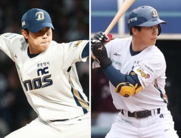 상무야구단에 지원해 합격한 김민규-김세훈(사진=NC)