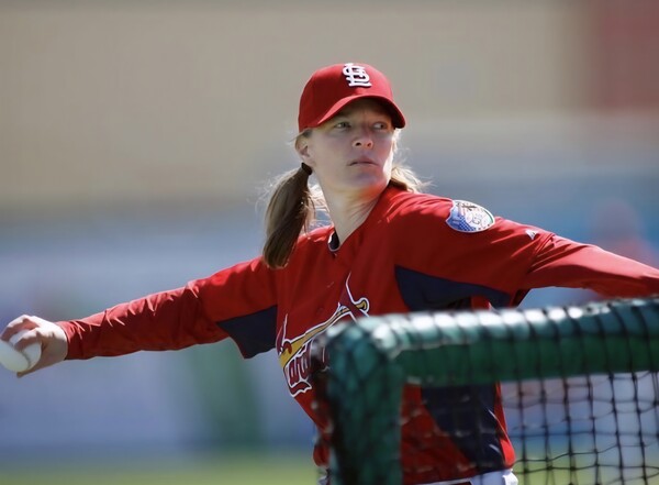 배팅볼 투수 코치 시절 저스틴 시걸의 모습. (사진=저스틴 시걸 SNS)