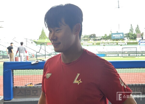 SSG 랜더스 류효승. (사진=스포츠춘추 정진영 기자)