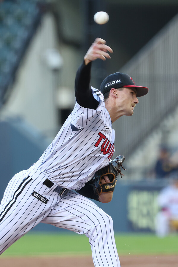 톨허스트의 19일 롯데전 등판 모습. (사진=LG 트윈스)