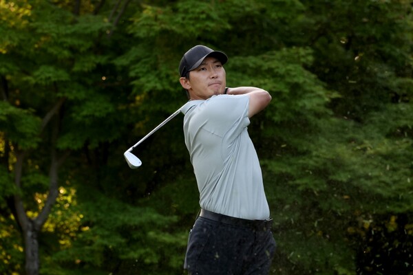 김민휘의 플레이 모습. 사진 | KPGA