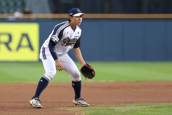 두산 3루를 맡고 있는 루키 박준순. 사진 | 두산베어스