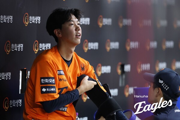 한화 영건 황준서가 팀의 구세주였다(사진=한화)