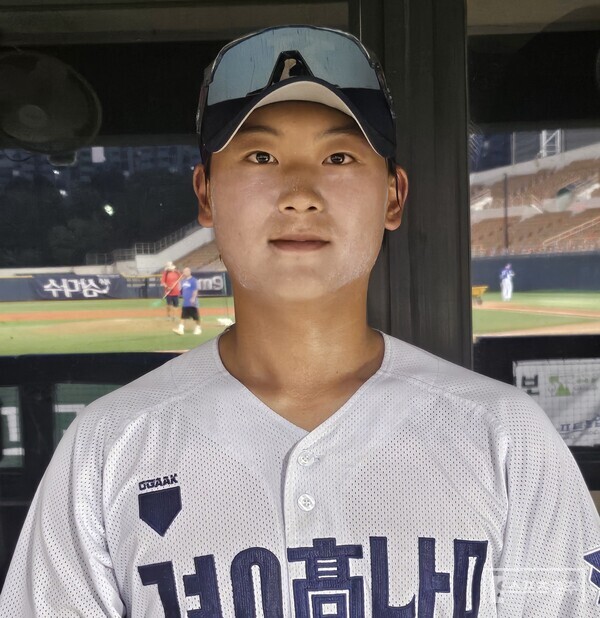경남고등학교 외야수 김준안. (사진=스포츠춘추 정진영 기자)