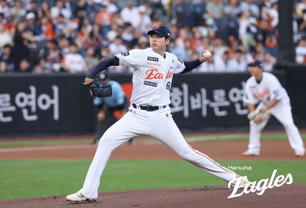 선발과 불펜을 오가며 한화 마운드에 힘을 보태고 있는 조동욱. 사진 | 한화이글스
