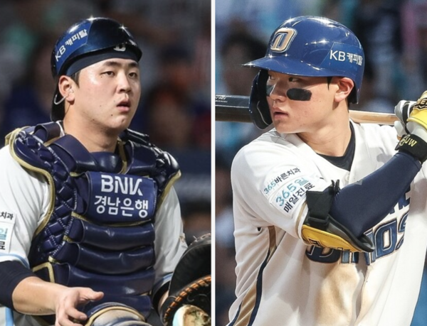 김형준과 김주원, 리그를 대표하는 센터라인 수비수들(사진=NC)