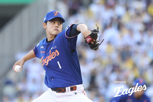 한화의 젊은 에이스 문동주가 10일 만에 1군에 돌아왔다(사진=한화)