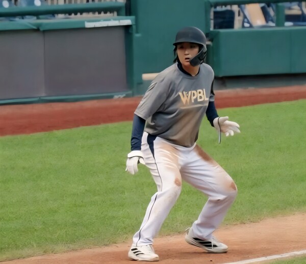 한국 여자야구 국가대표 김현아의 WPBL 트라이아웃 장면. (사진=김현아 SNS)