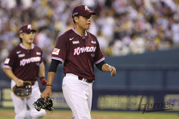 키움 박정훈의 첫 선발등판 모습. (사진=키움히어로즈)