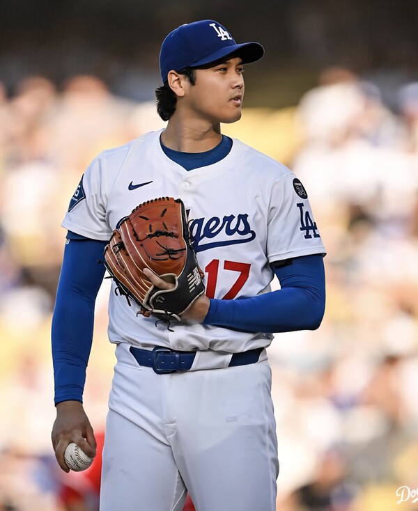 투수로도 나서는 오타니 쇼헤이. (사진=LA 다저스 SNS)