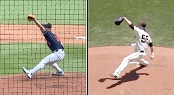 조나 통과 린스컴의 투구폼 비교.