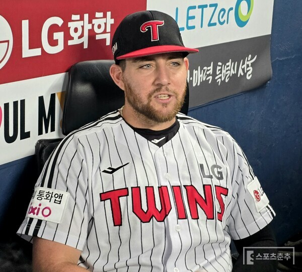 LG 트윈스 내야수 오스틴 딘. (사진=스포츠춘추 황혜정 기자)