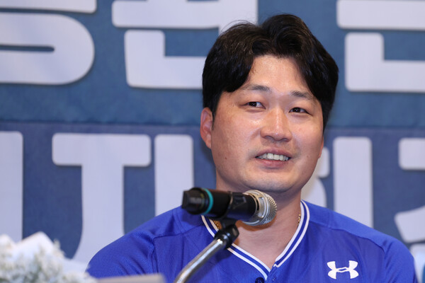 오승환이 7일 은퇴 기자회견을 가졌다. (사진=삼성라이온즈)