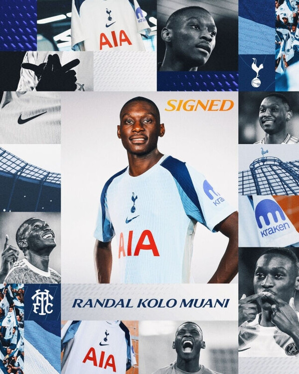 토트넘으로 임대된 무아니. 사진 | 토트넘 SNS