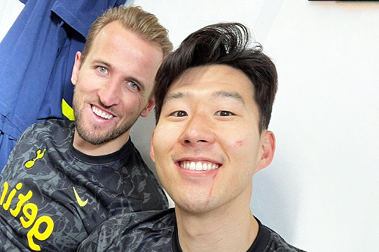 EPL 역대 최고의 공격 조합으로 꼽히는 해리 케인(샤진 왼쪽), 손흥민(사진=해리 케인 SNS)