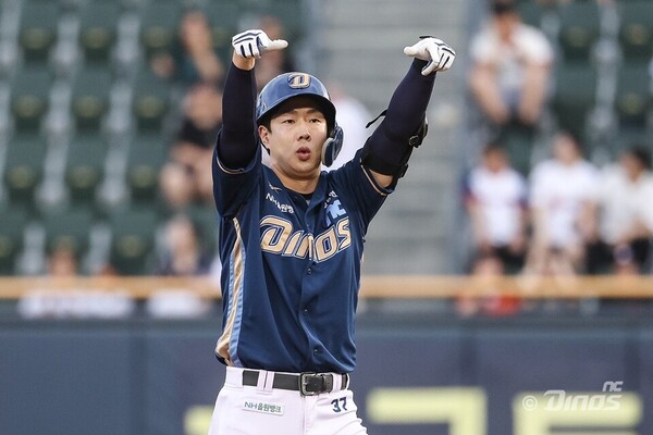 8월 이후 맹타를 휘두르는 박건우(사진=NC)