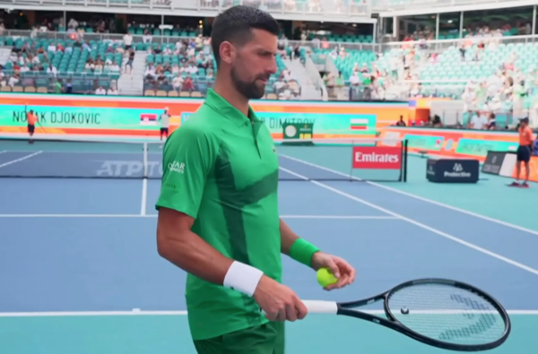노박 조코비치(사진=마이애미 오픈 중계화면)