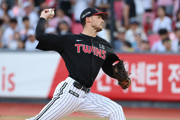  톨허스트의 12일 KT전 투구 모습. (사진=LG 트윈스)