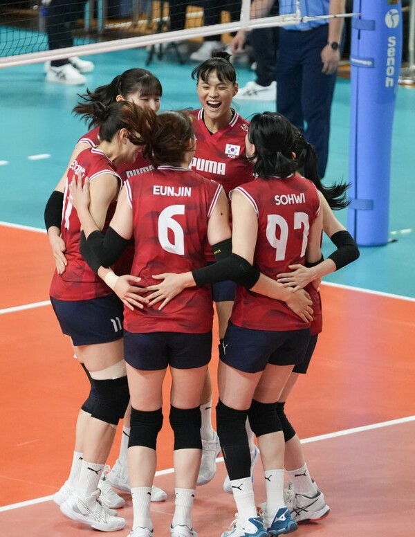 한국 여자배구 국가대표팀. 사진 | 대한배구협회