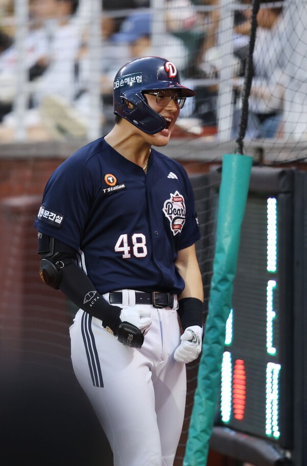 두산의 거포 기대주 김동준(사진=두산)