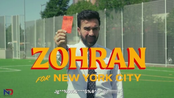 FIFA를 향해 레드카드를 든 맘다니.