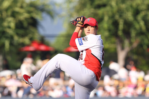 KIA의 국내 에이스? 김도현의 역투(사진=KIA)