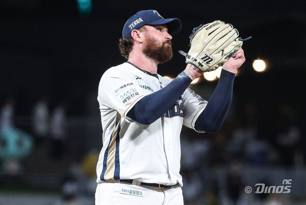 선발등판한 NC 로건. 사진 | NC