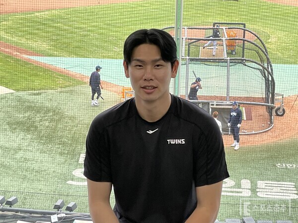 1군 복귀를 앞두고 취재진과 만난 홍창기(사진=스포츠춘추 배지헌 기자)