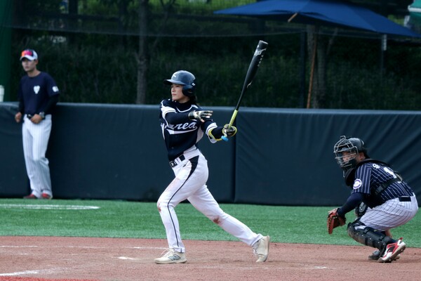 타격하는 국가대표 강정희. (사진=강정희 제공)