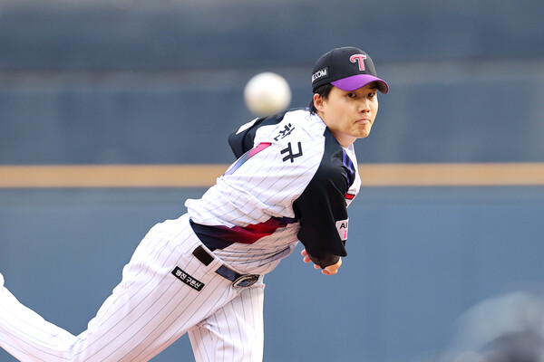 임찬규가 8일 한화전에서 7이닝 1실점 호투했다. (사진=LG 트윈스)