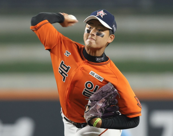 고교야구 최대어 박준현(북일고·3학년)(사진=한화)