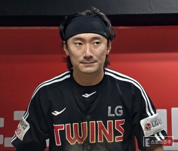 LG 신민재. (사진=스포츠춘추 황혜정 기자)