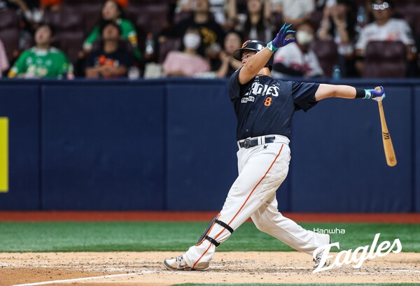 노시환의 17호 홈런(사진=한화)