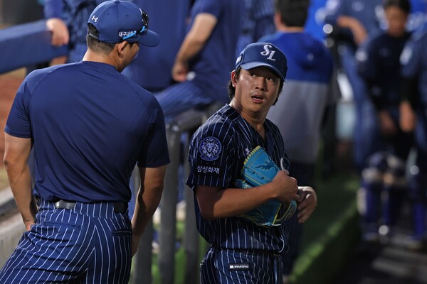 삼성 선발로 등판하는 양창섭(사진=삼성)