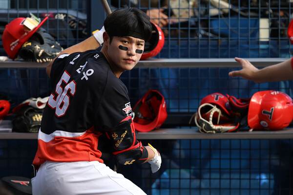 올 시즌 1루수와 외야수를 오가며 활약하고 있는 오선우(사진=KIA)