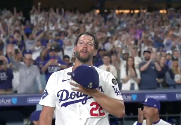다저스 홈팬들에게 전하는 커쇼의 마지막 인사(사진=LA 다저스 공식 SNS)